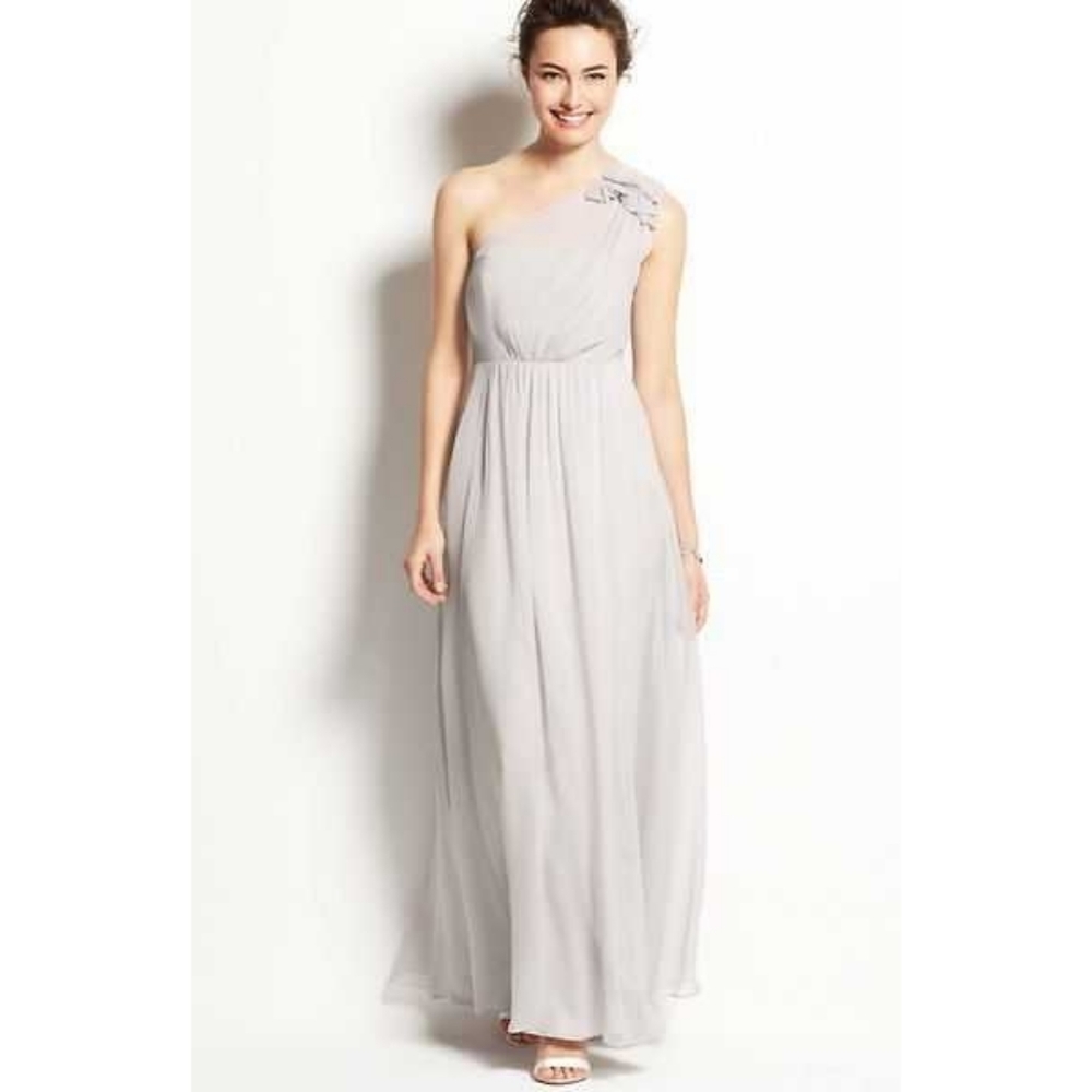 Ann Taylor Floral Georgette Silk Gown